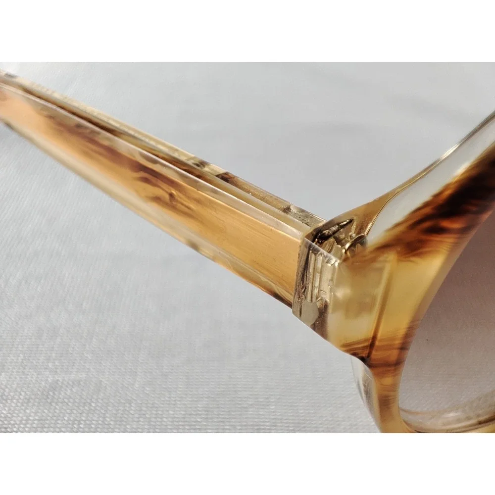 Linda Farrow Luxe 5 C5 KID Small Sunglasses Honey Tortoise Gold Made in Japan